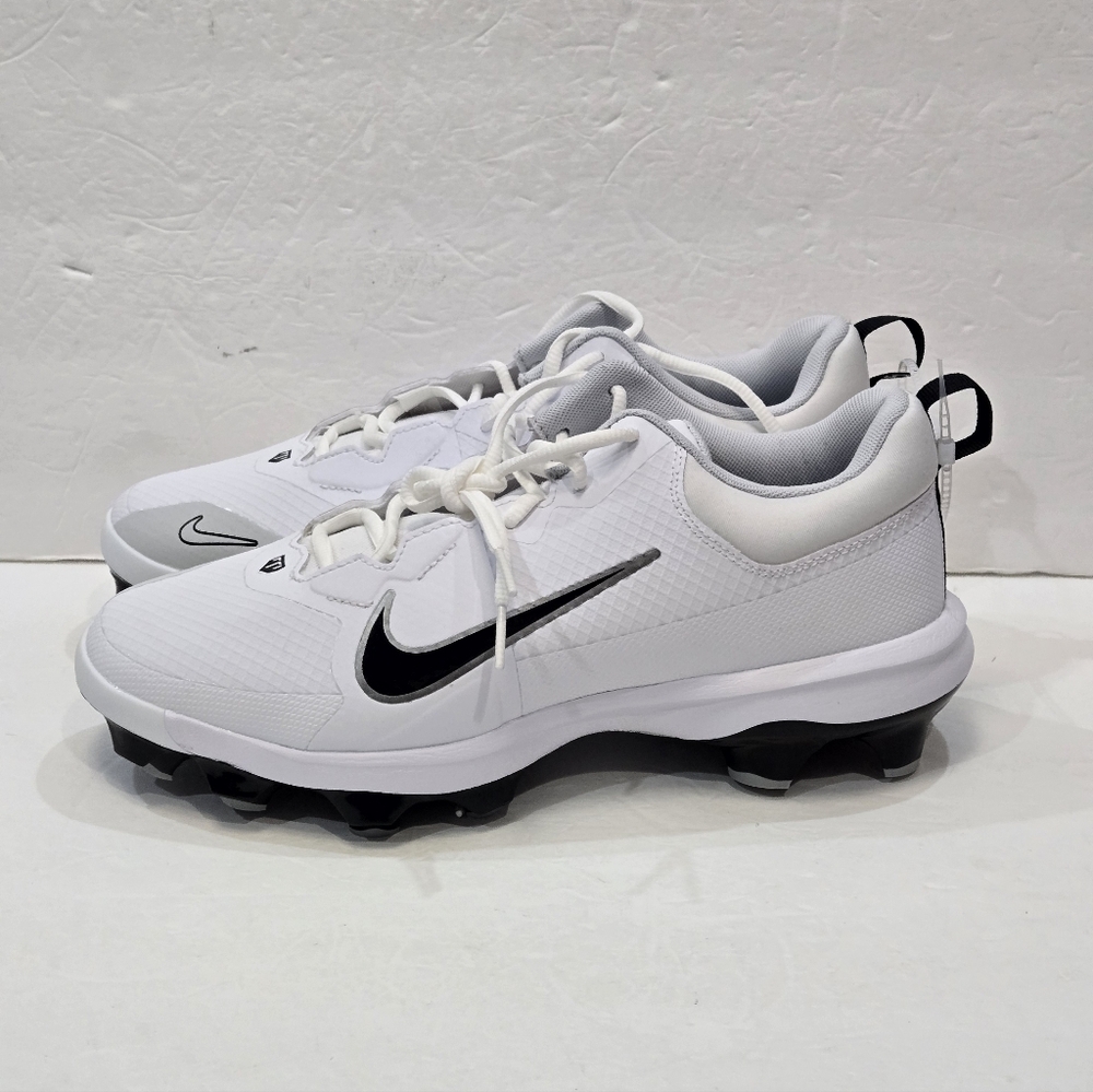 Nike Force Trout 9 White Metallic Silver Baseball Cleats FZ0915-102 Men Size10